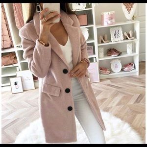 NWT soft, cozy pink jacket/cardigan